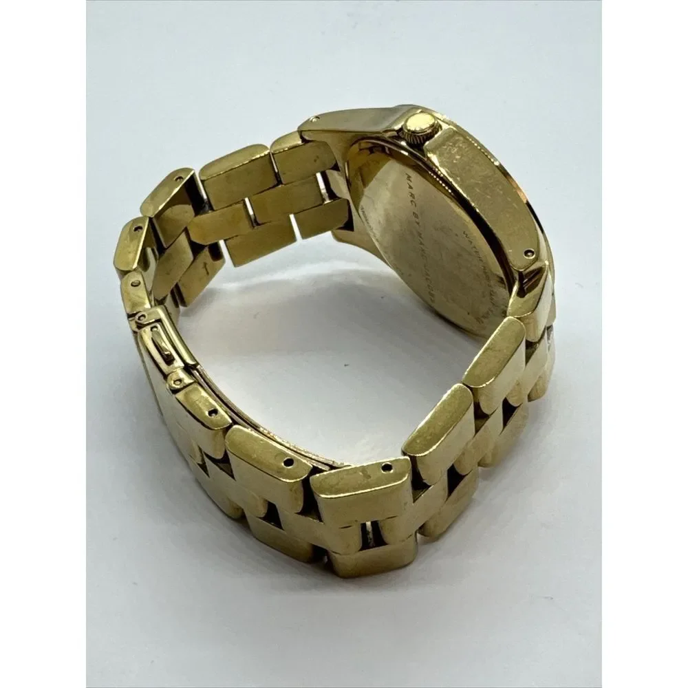 Marc Jacobs MBM3045 Women's Gold Stainless Steel Analog Dial Quartz Watch JNA729